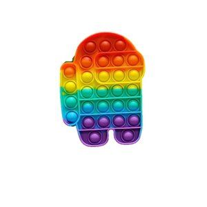 Pop it relaxation toy all ages fun game amongus